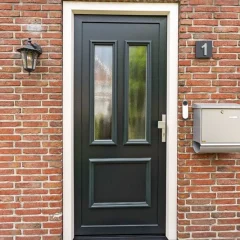 Woning | kunststof kozijnen | Creme antraciet houtnerf
