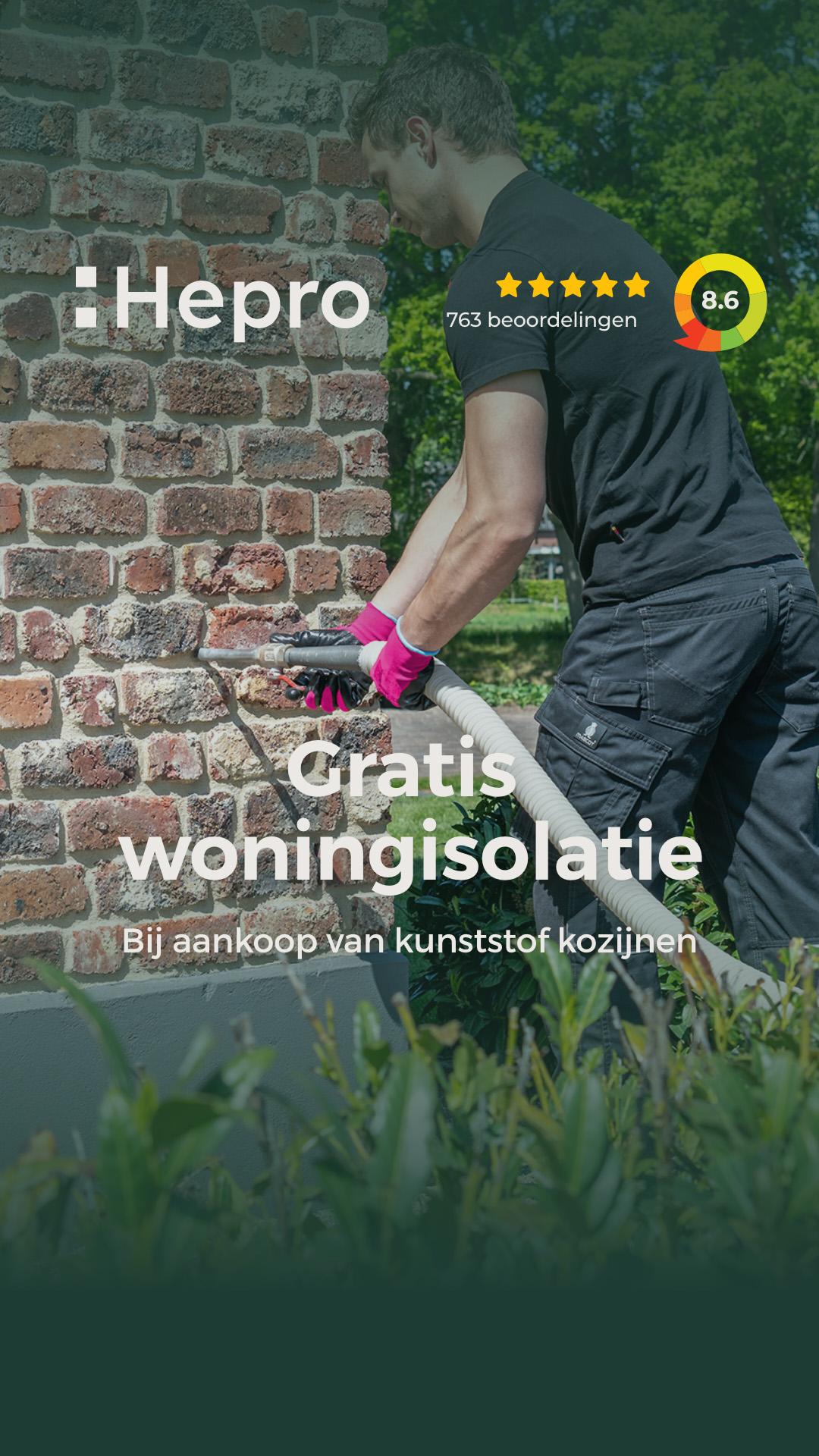 Actie: GRATIS woningisolatie bij kunststof kozijnen!