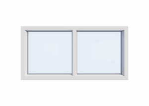 Kunststof kozijnen 2 vaks