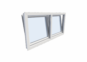 Kunststof kozijnen draaikiep 2 vaks