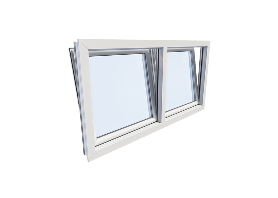 Kunststof kozijnen draaikiep 2 vaks