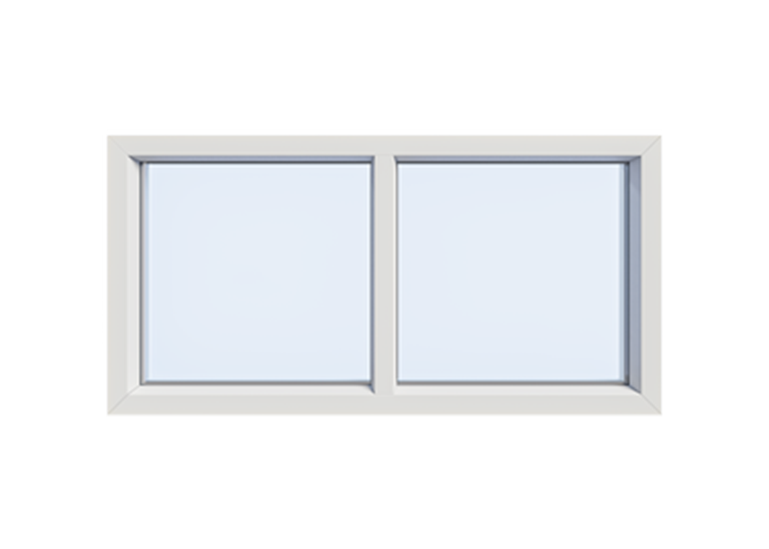 Kunststof kozijnen 2 vaks