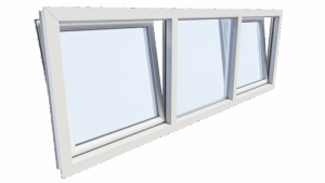 Kunststof kozijnen draaikiep 3 vaks