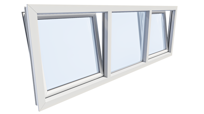 Kunststof kozijnen draaikiep 3 vaks