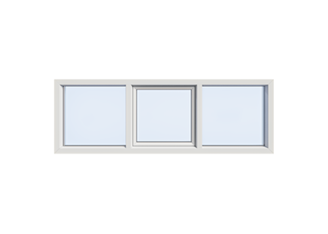 Kunststof kozijnen draaikiep 3 vaks