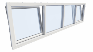 Kunststof kozijnen draaikiep 4 vaks