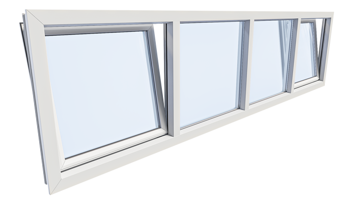 Kunststof kozijnen draaikiep 4 vaks