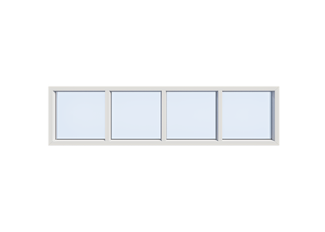 Kunststof kozijnen 4 vaks